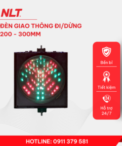 Đèn giao thông hình chữ thập đỏ và mũi tên xanh 200mm/300mm