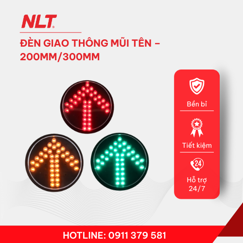 Đèn giao thông mũi tên – 200mm/ 300mm