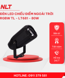 Đèn led chiếu điểm ngoài trời RGBW 80W