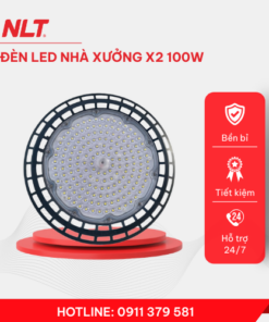 Đèn xưởng UFO nguồn tròn X2 100W