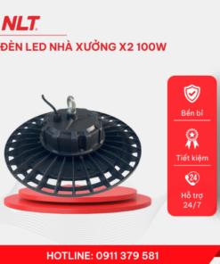 Đèn xưởng UFO nguồn tròn X2 100W