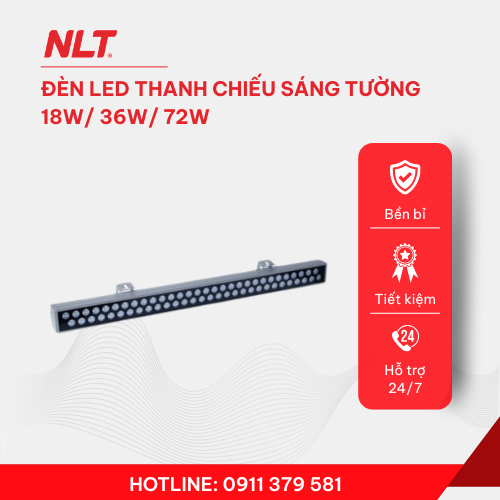 Đèn LED thanh chiếu sáng tường 18W/ 36W/ 72W
