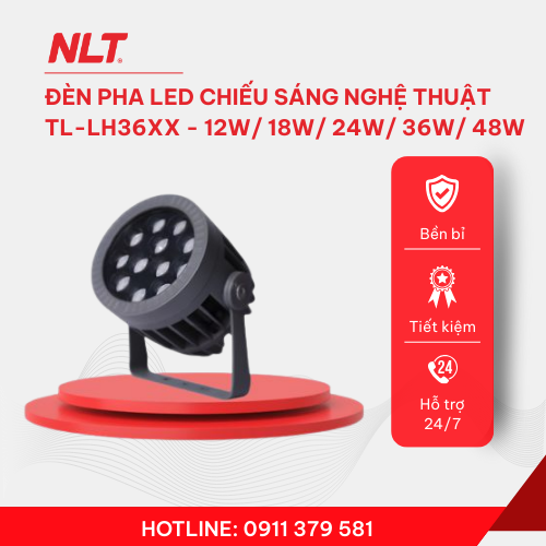 Đèn pha LED chiếu sáng nghệ thuật 12W/ 18W/ 24W/ 36W/ 48W