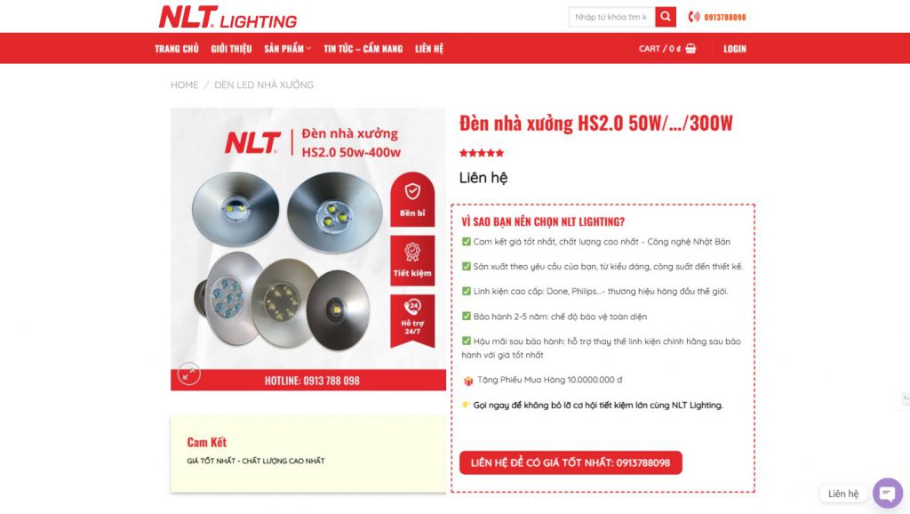 Đèn LED nhà xưởng HS2.0